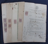 Leeward Islands Revenue Stamped Documents (Est $400-600)