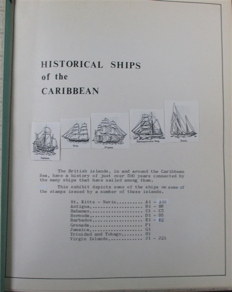 British West Indies Ship Topical Exhibit (Est $350-450)