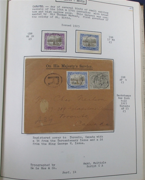 British West Indies Ship Topical Exhibit (Est $350-450)