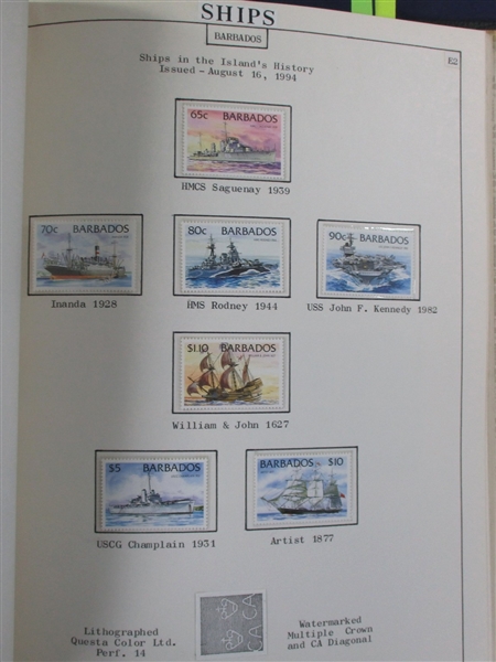 British West Indies Ship Topical Exhibit (Est $350-450)