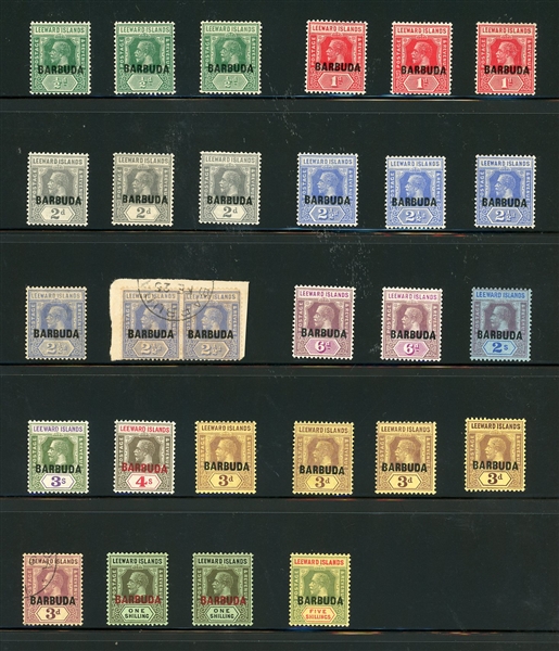 Barbuda Scott 1-13 MH/Used Accumulation on Stockpage (SCV $222)