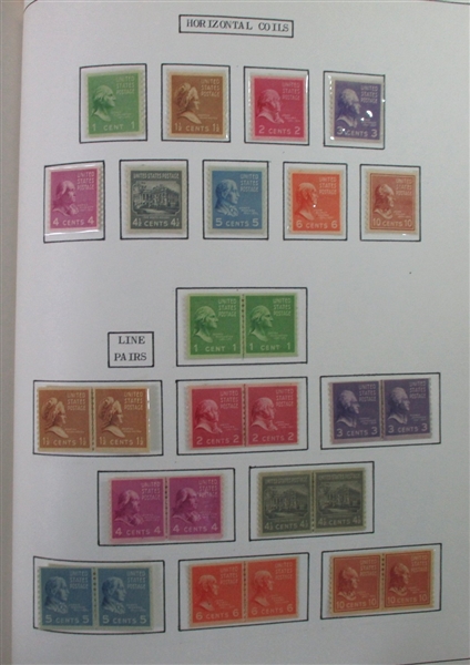 USA 1938 Mint Presidential Collection (Est $500-600)