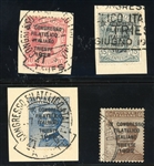 Italy Scott 142A-D Used Complete Set - 1922 Philatelic Congress, Certificate (SCV $1,235)