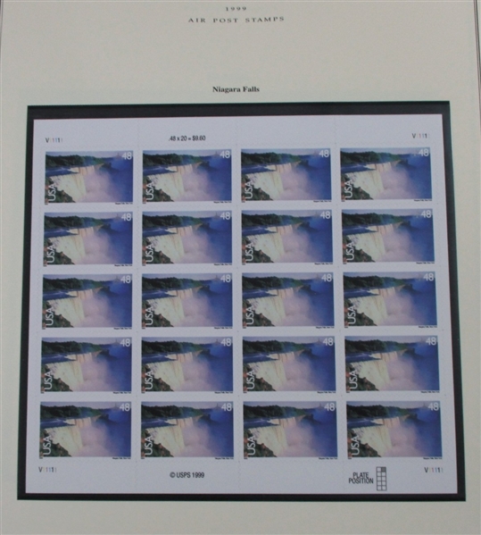 USA Scott C133-C150 Complete Set of Airmail Sheets - Scenic Landscapes (Face $620)