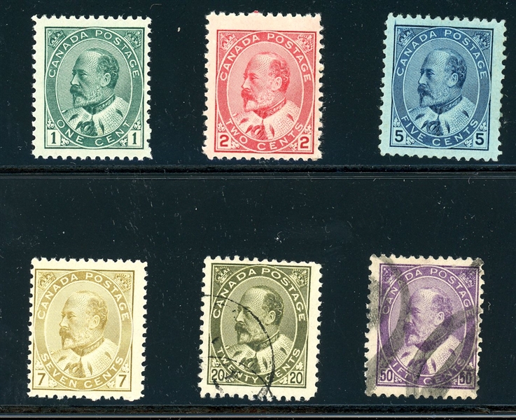 Canada King Edward VII Selection (SCV $2072)