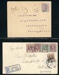 Leeward Islands - 2 Registered Covers (Est $200-250) 