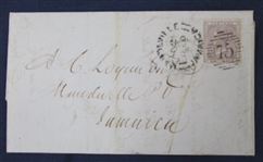Great Britain Group of 5 Covers/Folded Letters to British West Indies (Est $250-300)